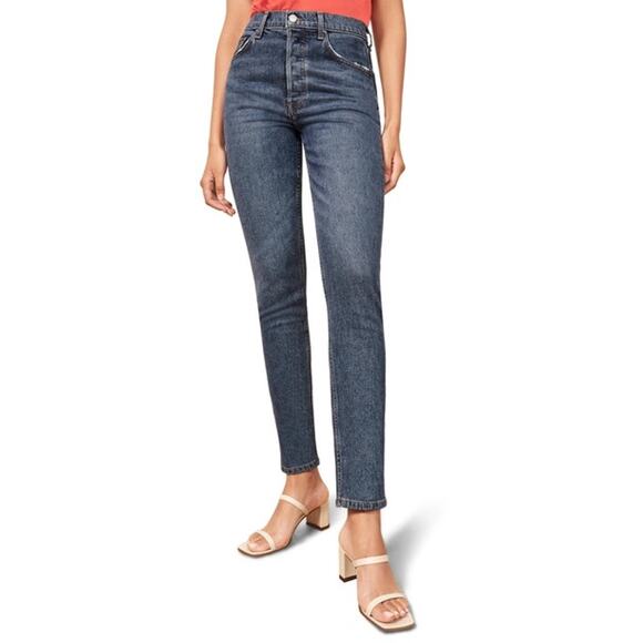 Reformation Serena High Skinny Jeans Kasai Wash Size 29 - Picture 11 of 11